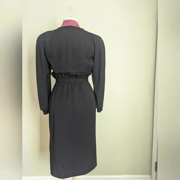 Black Valentino Dress with Button Detail, IT 40, US 8 - Picture 7 of 7